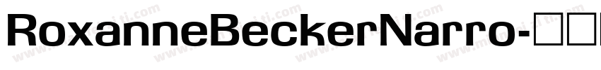 RoxanneBeckerNarro字体转换