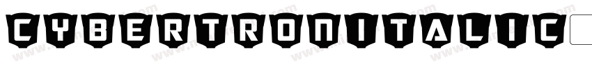 CybertronItalic-mO8x字体转换
