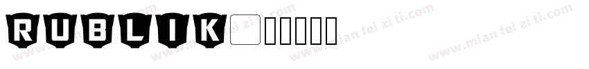 Rublik字体转换