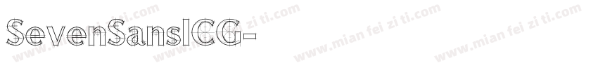SevenSansICG字体转换