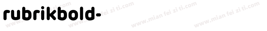 rubrikbold字体转换