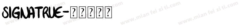 Signatrue字体转换