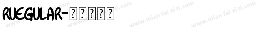 ruegular字体转换