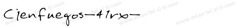Cienfuegos-41rx字体转换