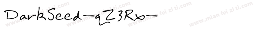 DarkSeed-qZ3Rx字体转换