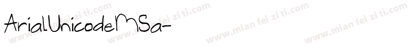 ArialUnicodeMSa字体转换