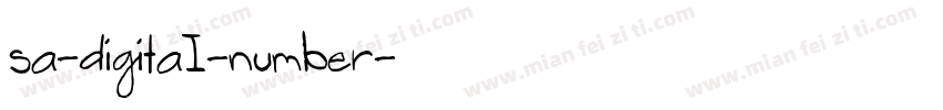 sa-digitaI-number字体转换