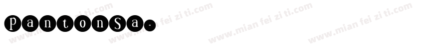 pantonSa字体转换