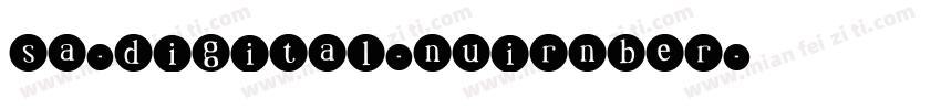 sa-digital-nuirnber字体转换