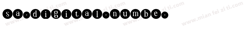 sa-digital-numbe字体转换