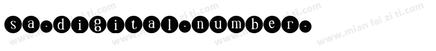 sa-digital-number字体转换
