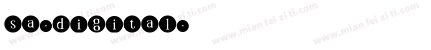 sa-digital字体转换