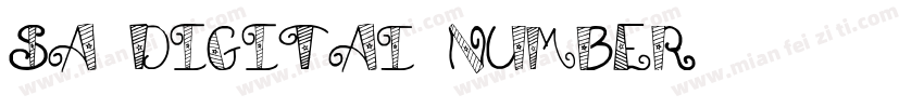sa-digitaI-number字体转换