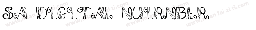 sa-digital-nuirnber字体转换