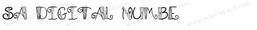 sa-digital-numbe字体转换