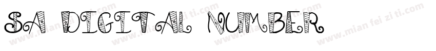 sa-digital-number字体转换