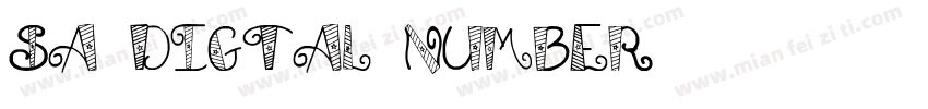 sa-digtal-number字体转换