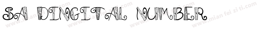 sa-dingital-number字体转换