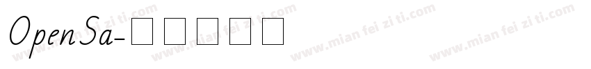 OpenSa字体转换