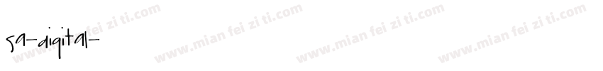 sa-digital字体转换