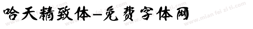 哈天精致体字体转换
