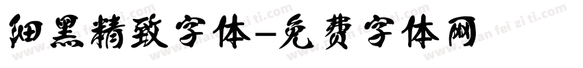 细黑精致字体字体转换
