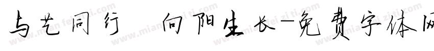 与艺同行，向阳生长字体转换