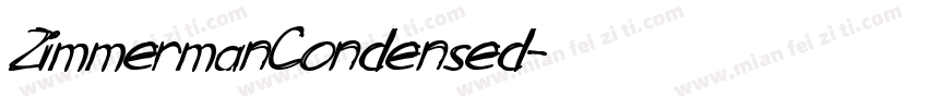 ZimmermanCondensed字体转换