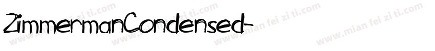 ZimmermanCondensed字体转换