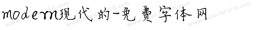 modern现代的字体转换