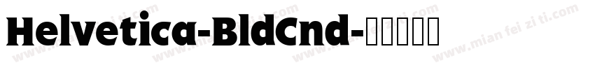 Helvetica-BldCnd字体转换
