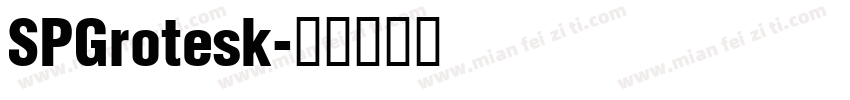 SPGrotesk字体转换