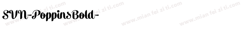 SVN-PoppinsBold字体转换