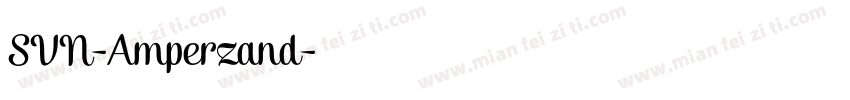 SVN-Amperzand字体转换