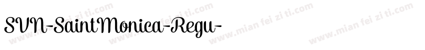 SVN-SaintMonica-Regu字体转换
