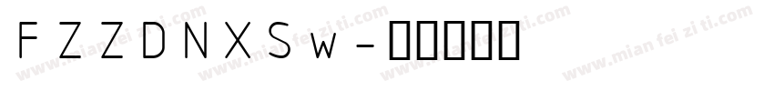 FZZDNXSw字体转换