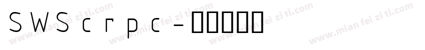 SWScrpc字体转换