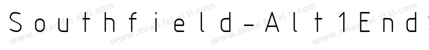 Southfield-Alt1EndSw字体转换