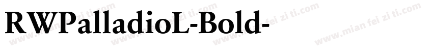 RWPalladioL-Bold字体转换