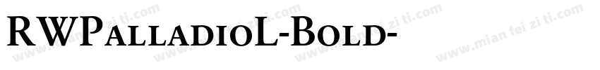 RWPalladioL-Bold字体转换