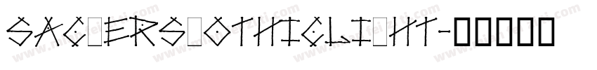 sackersgothiclight字体转换