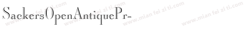 SackersOpenAntiquePr字体转换