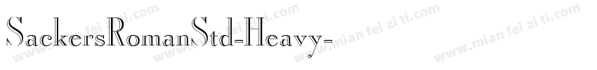 SackersRomanStd-Heavy字体转换