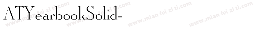 ATYearbookSolid字体转换