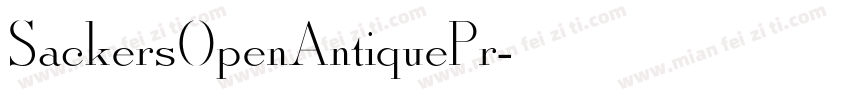 SackersOpenAntiquePr字体转换