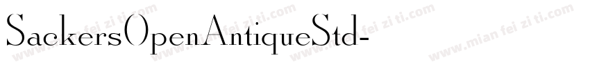 SackersOpenAntiqueStd字体转换