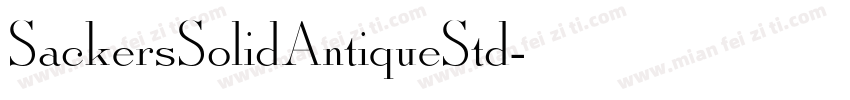 SackersSolidAntiqueStd字体转换