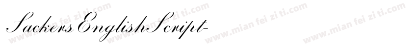 SackersEnglishScript字体转换
