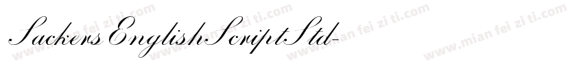 SackersEnglishScriptStd字体转换