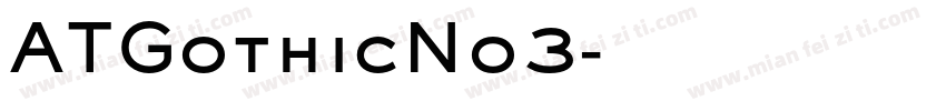ATGothicNo3字体转换